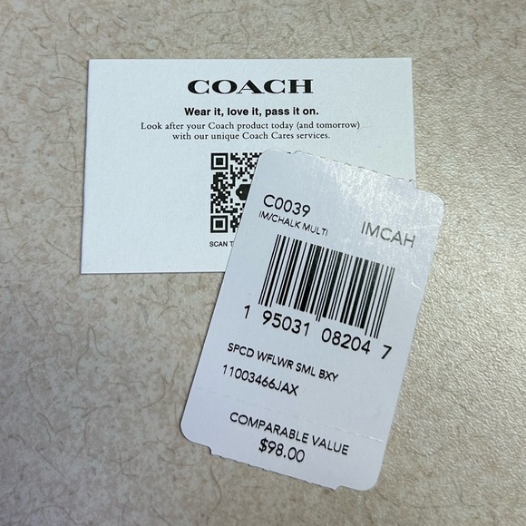 Coach wildflower boxy cosmetic case pouch - Picture 7 of 7